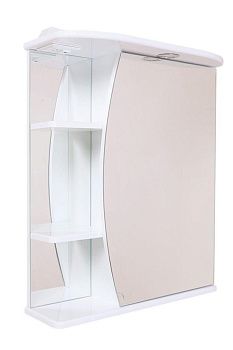 Зеркало-шкаф Onika Луна 206014 60х70 подвесной цвет белый