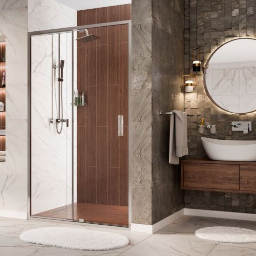 Душевая дверь Wasserkraft Berkel 48P 48P12 100х200 стекло прозрачное профиль хром - фото 2