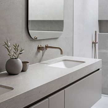 Раковина из сантехнического фарфора Bond Cube S99-600 60х40 встраиваемая цвет белый без отверстий под смеситель