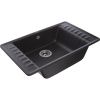 Кухонная мойка Granfest Quarz 71 черный 75х50 цвет черный поверхность матовая