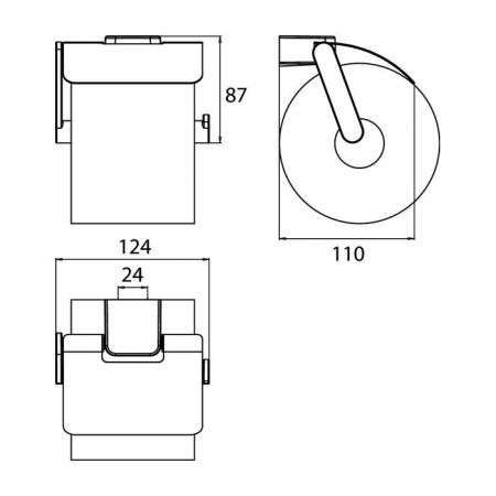 Бумагодержатель Emco Trend 0200 001 02