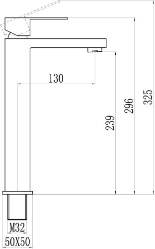 Смеситель Savol S-SUS2003 на раковину хром - фото 2