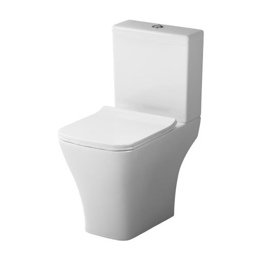 Унитаз напольный с бачком Damixa Titan DX78C8600SC белый с сиденьем микролифт безободковый каскадный смыв - фото 2