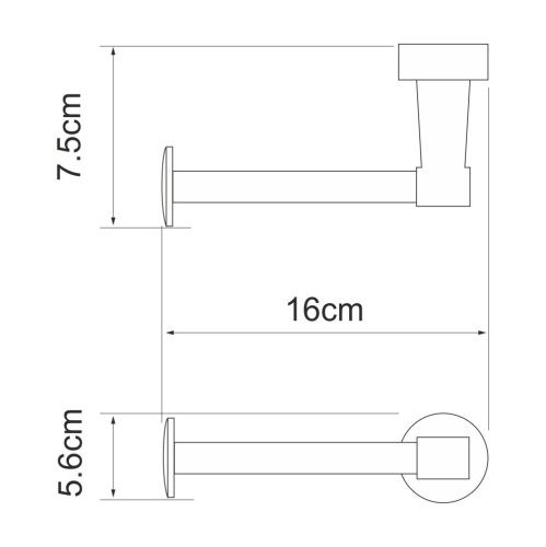 Бумагодержатель WasserKRAFT 4096 - фото 4