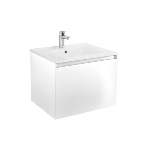 Тумба под раковину Art&Max Latina AM-Latina-600-1C-SO-BM 60х50 подвесная цвет белый - фото 5