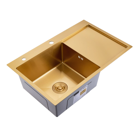 Кухонная мойка Splenka S705.7850.03 80х50 цвет золото поверхность матовая