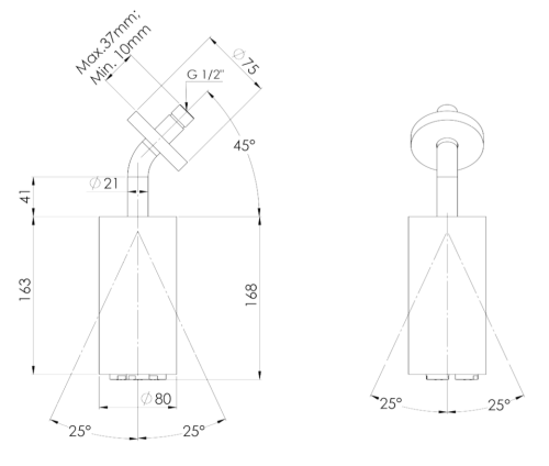 Верхний душ Daniel Steel SS3A578LPN медь - фото 2