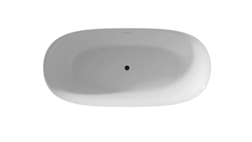 Ванна акриловая Riho ALPHA B092001005 170х80 пристенная овальная с ножками - фото 2