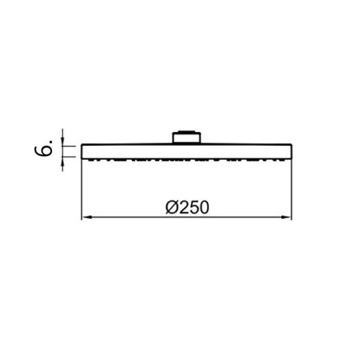 Верхний душ Webert Comfort AC1011560BRASS черный - фото 3