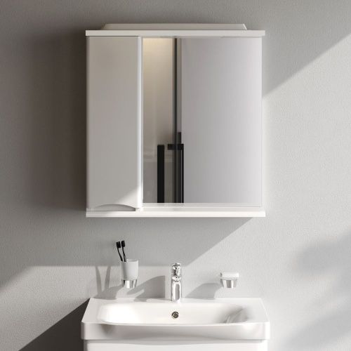 Зеркало-шкаф Am.Pm Like M80MPL0651WG 70х80 подвесной цвет белый - фото 3