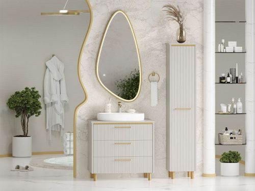 Тумба под раковину Brevita Elche ELC-0080-0302Я 80х50 напольная цвет белый - фото 5