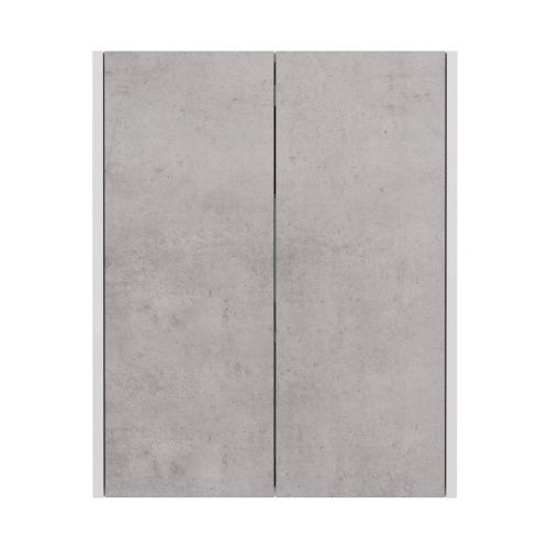 Шкаф LeMark Combi LM03C60SH-Beton 60х80 подвесной цвет серый/белый - фото 2