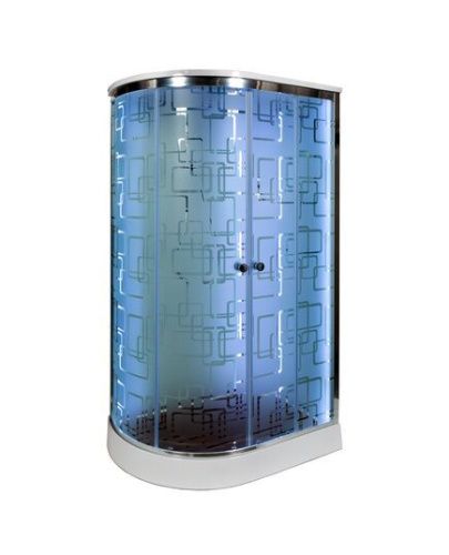 Душевая кабина AvaCan EM1512RLED 120х80 асимметричная с крышей ориентация правая - фото 2