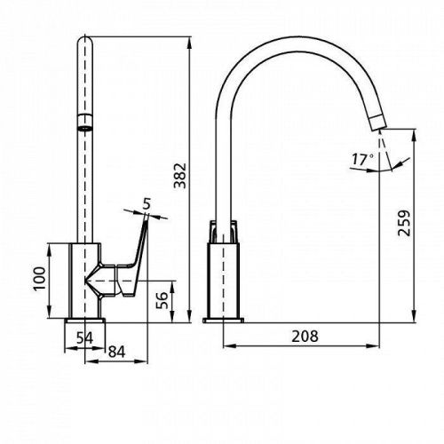 Смеситель для кухни Milardo Atlantic ATLSB00M05 на мойку хром - фото 4