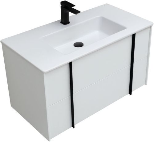 Тумба под раковину Allen Brau Reality 1.32006.WM 90х50 подвесная цвет белый - фото 3