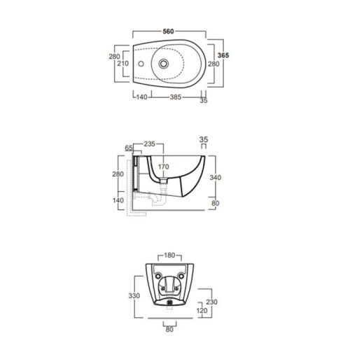 Биде подвесное Simas Vignoni VI19 moka matt*1 цвет коричневый - фото 2