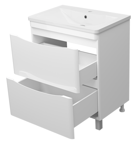 Тумба под раковину Misty Атлантик П-Атл-01070-0112Я 70х50 напольная цвет белый - фото 4