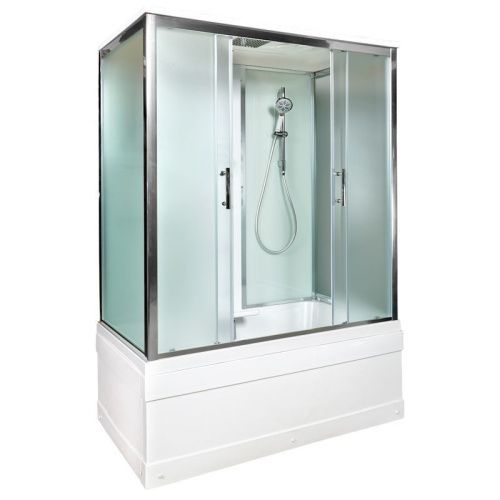 Душевой бокс AvaCan  EM4517GM 170х90 стекло с рисунком профиль хром - фото 2