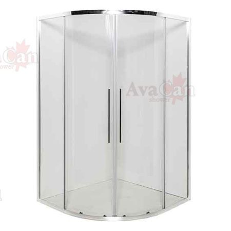 Душевой уголок AvaCan HC100 100х100 стекло прозрачное профиль хром без поддона