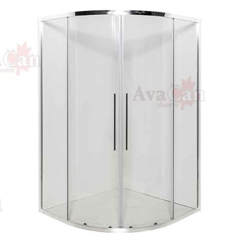 Душевой уголок AvaCan HC80 80х80 стекло прозрачное профиль хром без поддона - фото 2