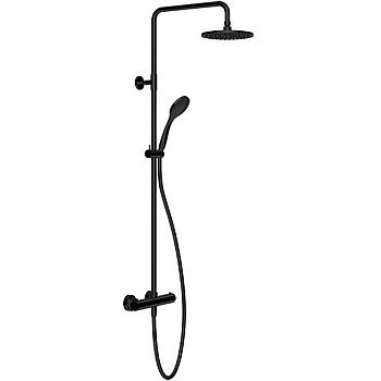 Душевая стойка Gessi Emporio shower 35181#299 настенная цвет черный с термостатом