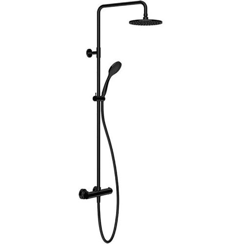 Душевая стойка Gessi Emporio shower 35181#299 настенная цвет черный с термостатом
