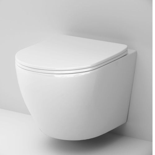 Унитаз подвесной Am.Pm Like C801900SC белый с сиденьем микролифт безободковый каскадный смыв - фото 5