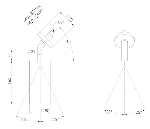 Верхний душ Daniel Steel SS3A578LPCA медь - фото 2