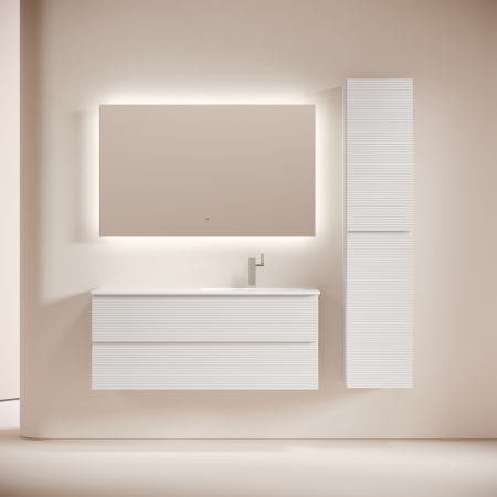 Тумба под раковину Sancos FOLK FL120RW 120х40 подвесная цвет белый