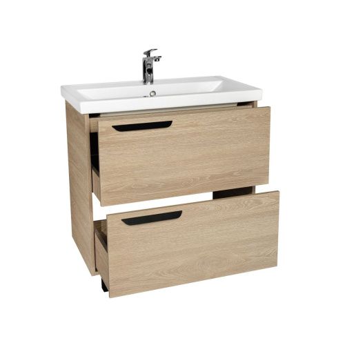 Тумба под раковину Viant КЕЛЬН VKEL80FOSD-T2Y 80х40 напольная цвет бежевый - фото 3