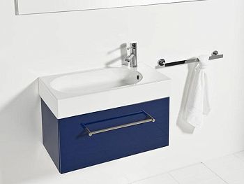 Раковина из сантехнического фаянса Hatria AREA Y0W901 70х40 подвесная цвет белый без отверстий под смеситель