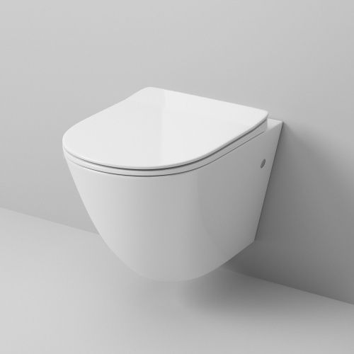 Унитаз подвесной Grossman Санфаянс GR-4411S белый с сиденьем безободковый каскадный смыв - фото 2