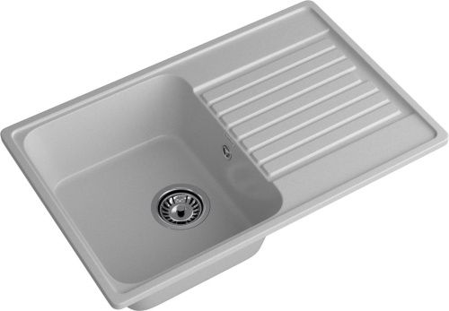 Кухонная мойка Granfest Quarz 78 серый 75х50 цвет серый поверхность матовая - фото 2