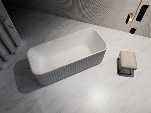 Ванна акриловая Abber AB9411-1.7 170х75 отдельностоящая прямоугольная с каркасом - фото 4