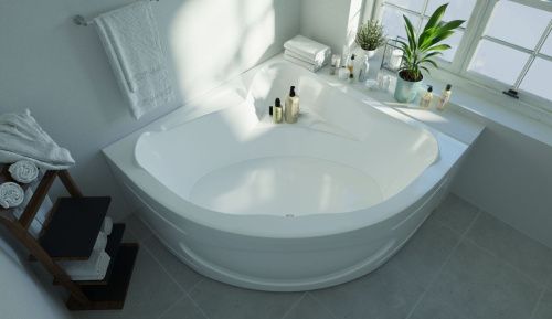 Ванна акриловая 1MarKa IBIZA 01иб1515 150х150 угловая четверть круга без каркаса - фото 5