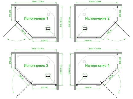Душевой уголок Royal Bath TR RB1185TR-C 110х85 стекло матовое профиль белый без поддона