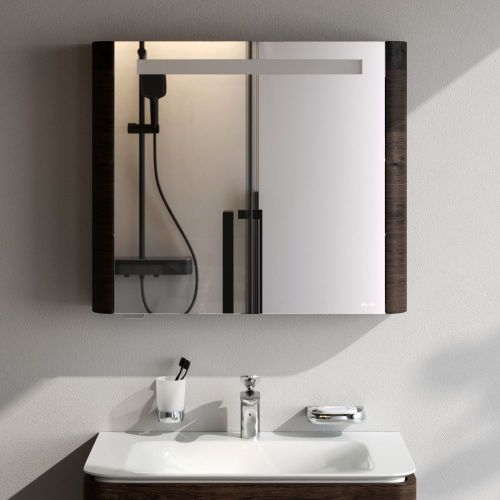 Зеркало-шкаф Am.Pm Sensation M30MCL0801TF 80х70 подвесной цвет серый - фото 3