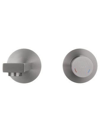 Смеситель для раковины Wonzon & Woghand WW-105-BGG встраиваемый в стену серый