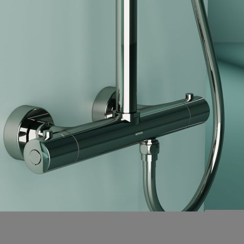 Душевая стойка Sancos Game SC3002CH настенная цвет хром с термостатом - фото 5