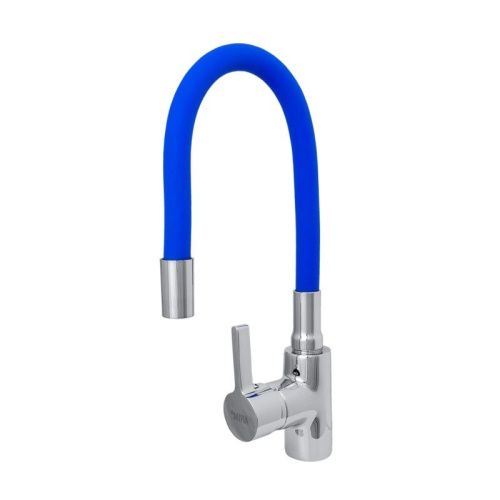 Смеситель для кухни Сантаком StMira 5098-4 на мойку синий - фото 2