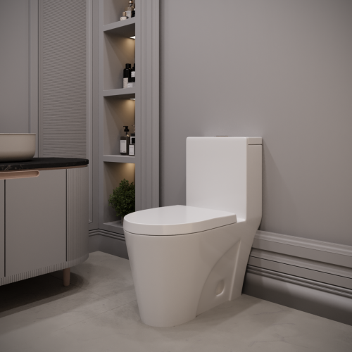 Унитаз-компакт напольный с бачком Stella Polar Таррагона SP-00001850 белый с сиденьем микролифт душевой смыв - фото 2