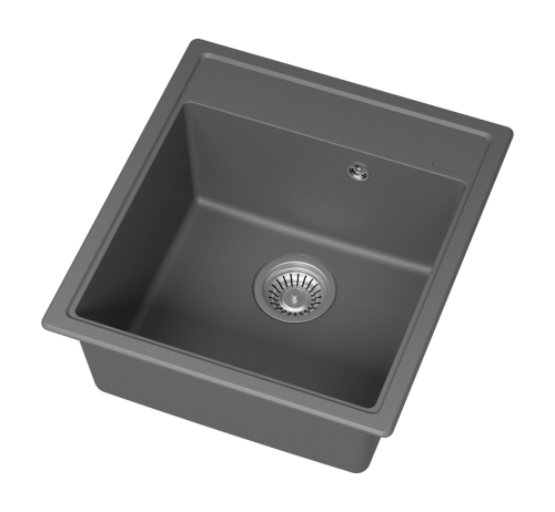 Кухонная мойка Misty Imperial IMP-46х51-04 45х50 цвет серый поверхность матовая - фото 3
