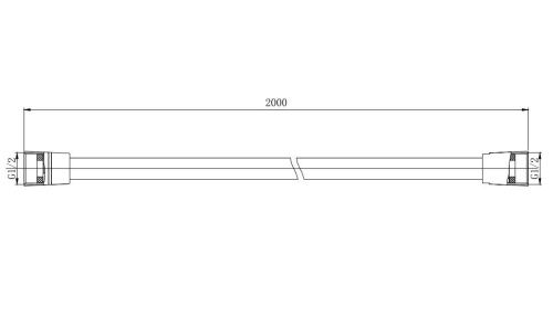Душевой шланг Aquatek AQ2112MB черный - фото 2