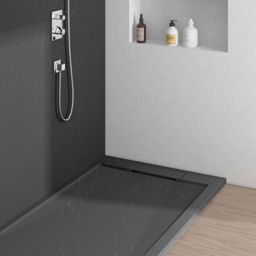 Душевой поддон из искусственного камня Vincea H25 VST-4SRL9016A 160х90 белый - фото 3