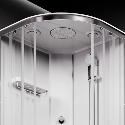 Душевая кабина Am.Pm X-Joy W94C-401A-090MT 90х90 четверть круга без крыши ориентация универсальная - фото 4