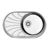 Кухонная мойка Iddis Suno SUN77SDi77S 75х50 цвет серый поверхность глянцевая