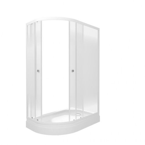 Душевой уголок Тритон Коралл Щ0000068950 120х80 стекло с рисунком профиль белый с поддоном - фото 5