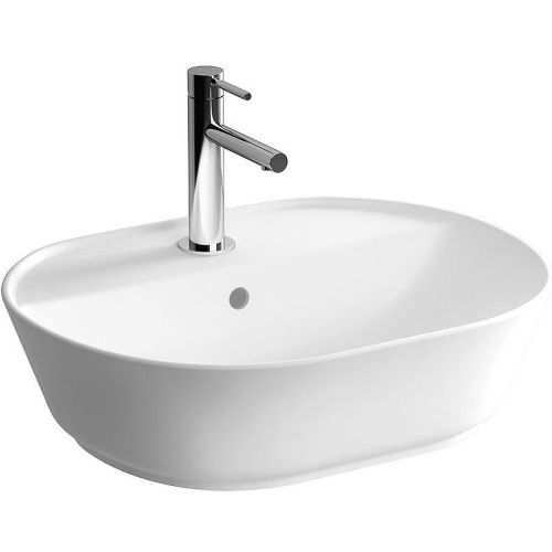 Раковина из сантехнического фарфора Vitra Geo 7428B003-0001 60х40 накладная цвет белый 1 отверстие под смеситель