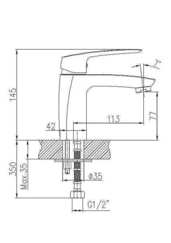 Смеситель Haiba HB183 HB10183 на раковину хром - фото 3