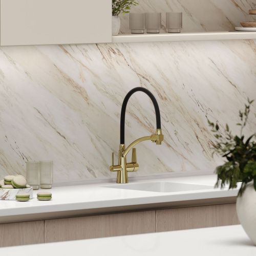 Смеситель для кухни Sancos Eri SC4001ZG на мойку золото - фото 2